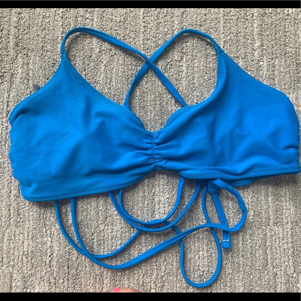 Aerie blue swimsuit top